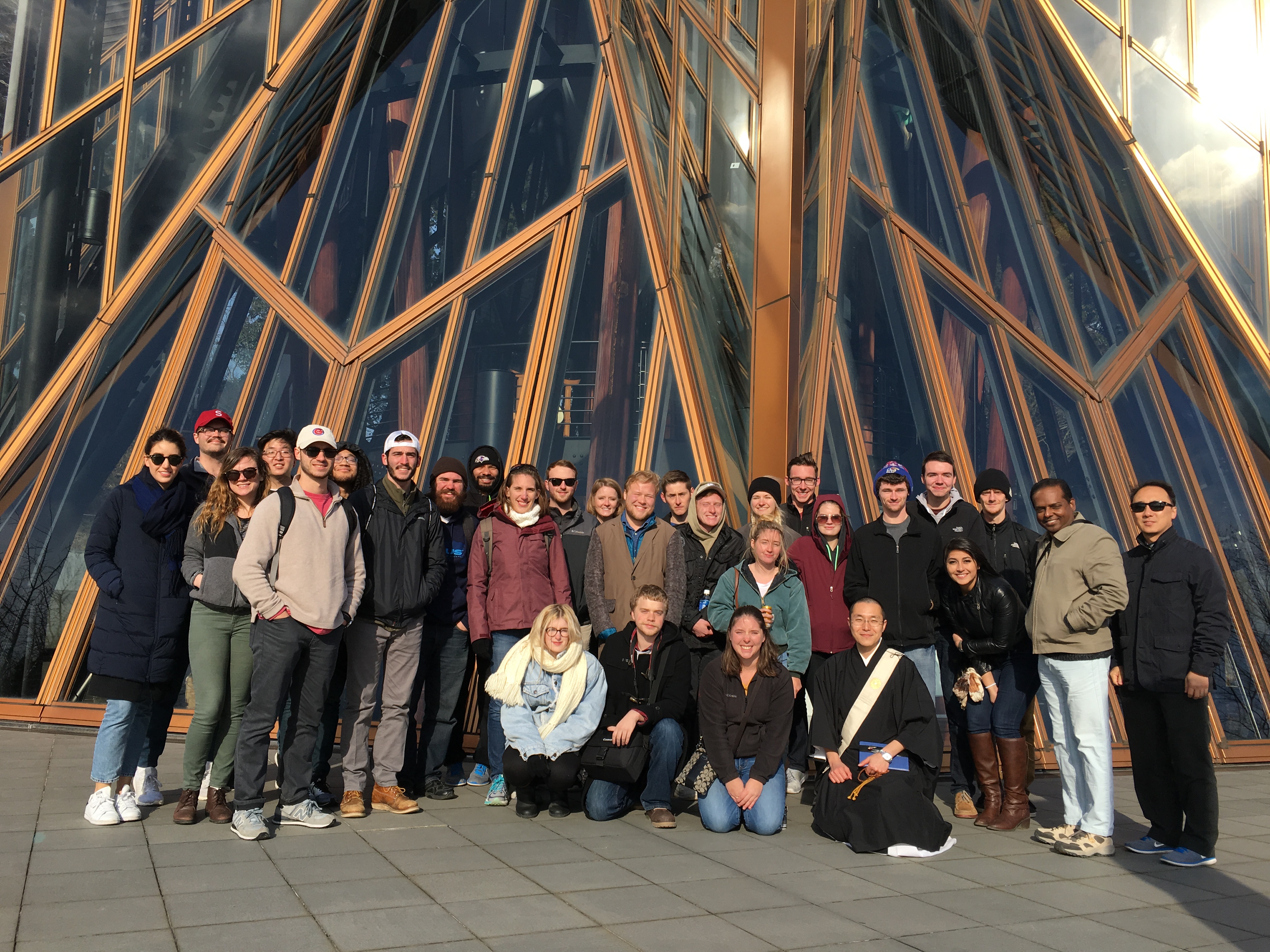 カンザス州立大学から見学 日蓮宗霊場 能勢妙見山
